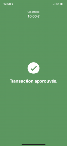 transaction approuvée