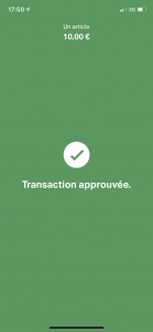 transaction approuvée