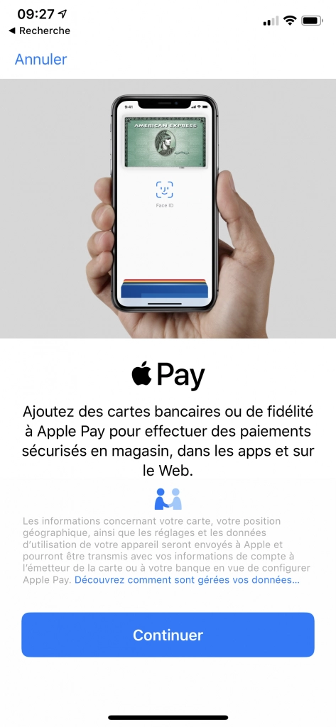 Configurer Apple Pay