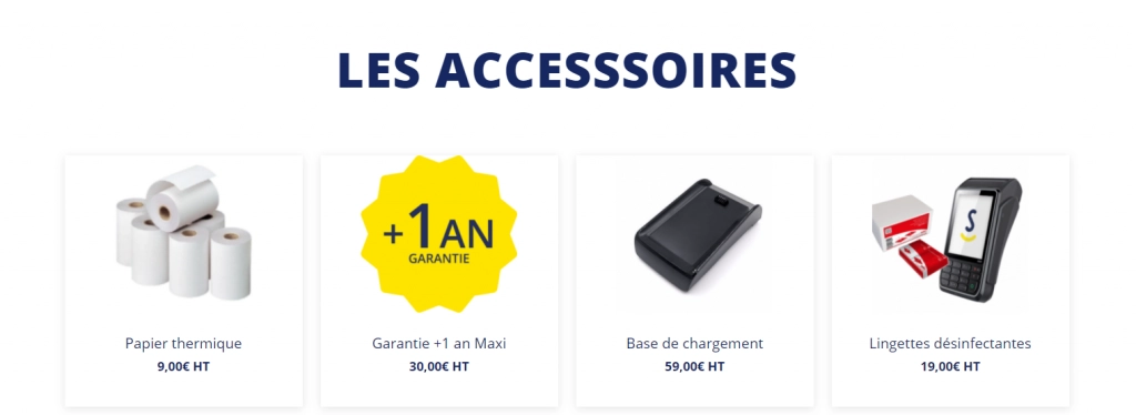 les accessoires du maxi smileandpay