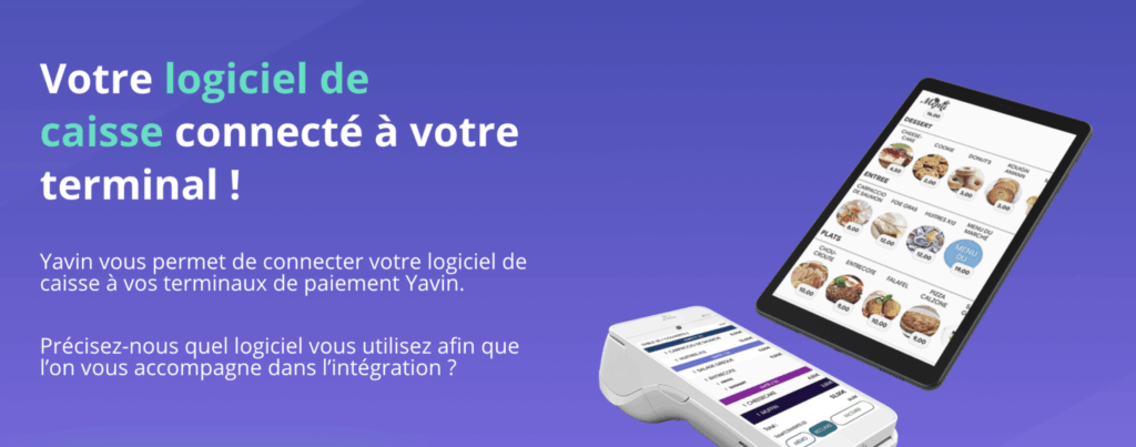 terminal de paiement Yavin intégration caisse
