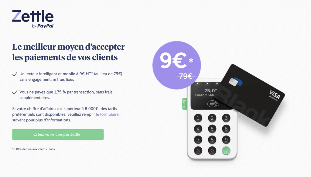 Offre Zettle by Paypal x Blank