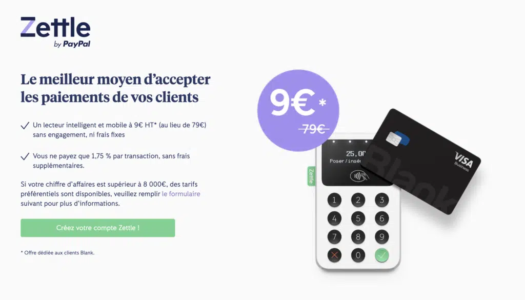 Offre Zettle by Paypal x Blank