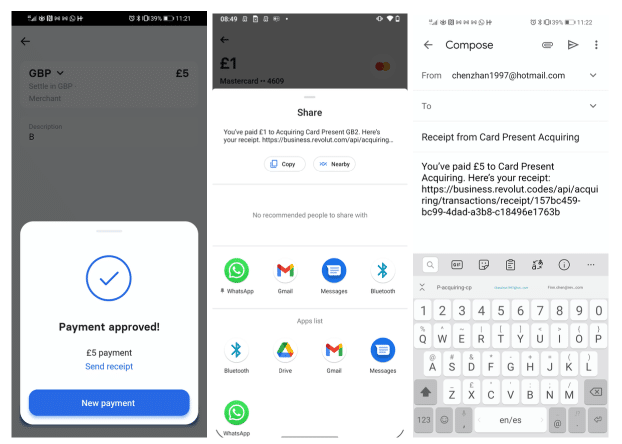 envoi ticket cb revolut