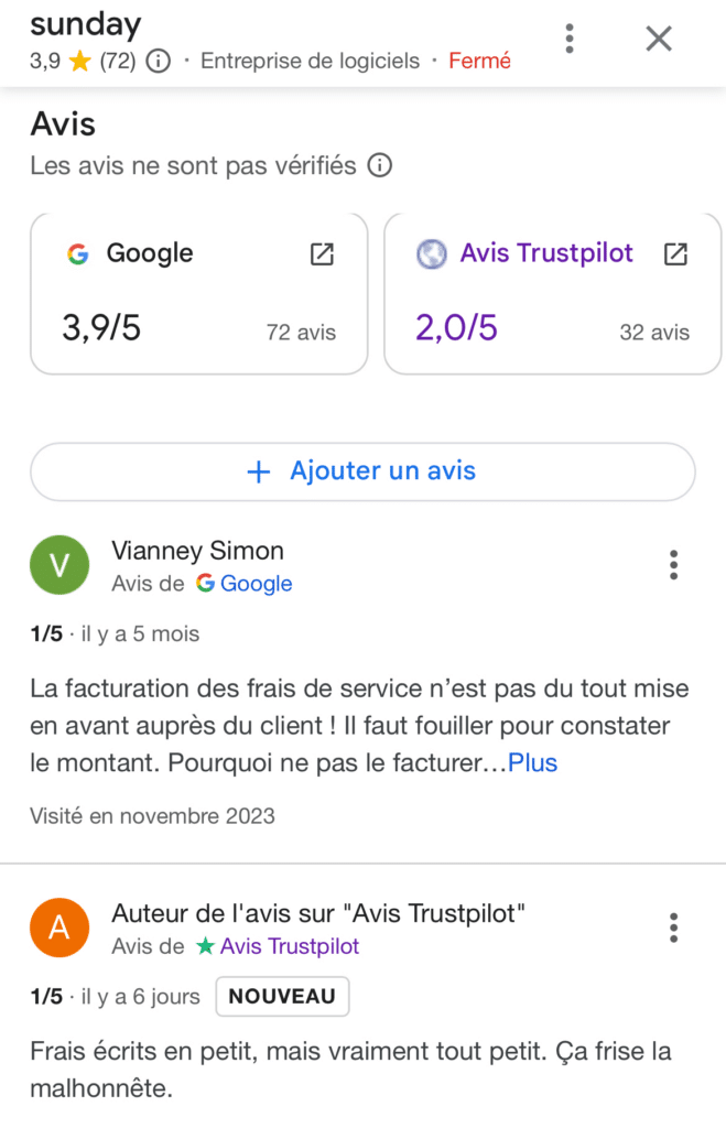 avis google