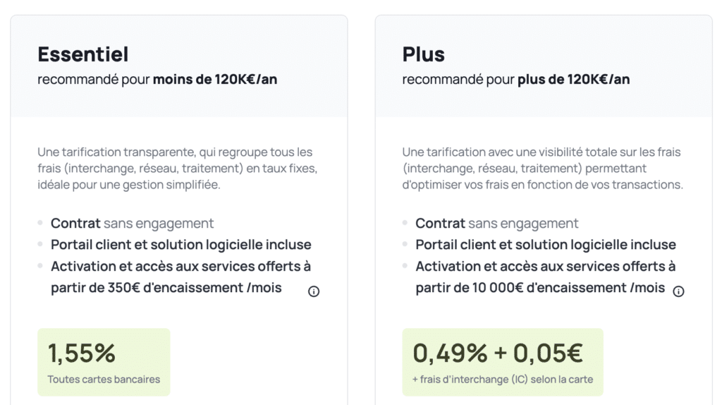 Présentation des offres de Smile And Pay