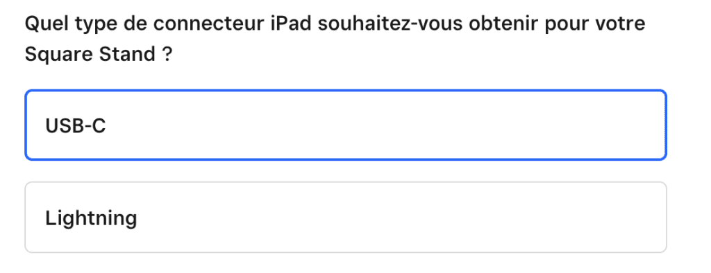 USB-C ou Lightning