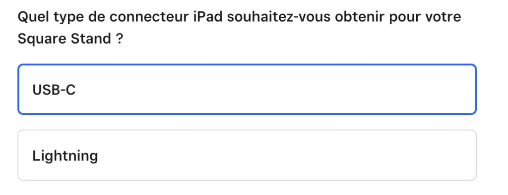 USB-C ou Lightning