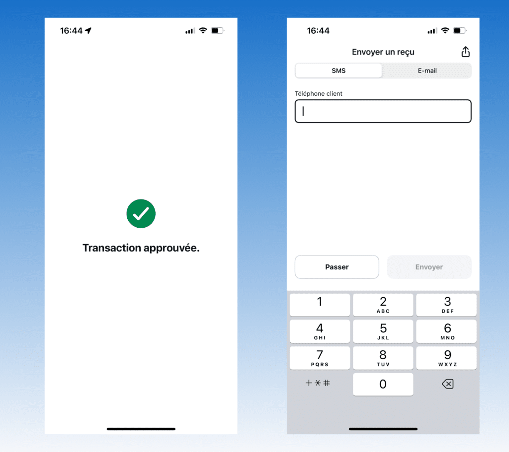 reçu application SumUp