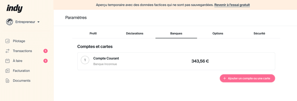 Ajouter un compte