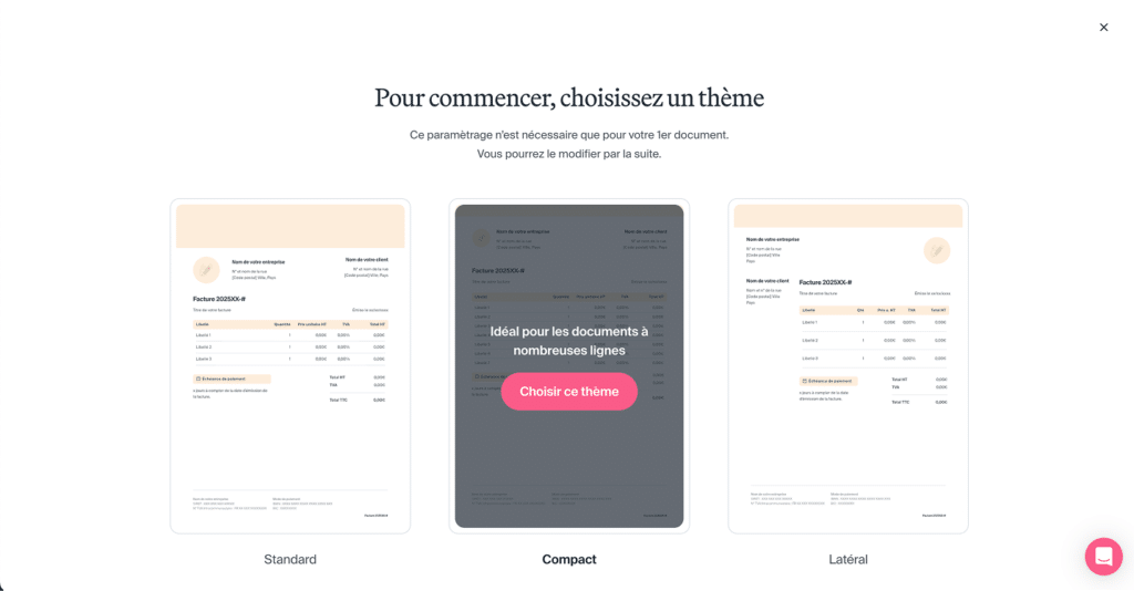 Outils de facturation