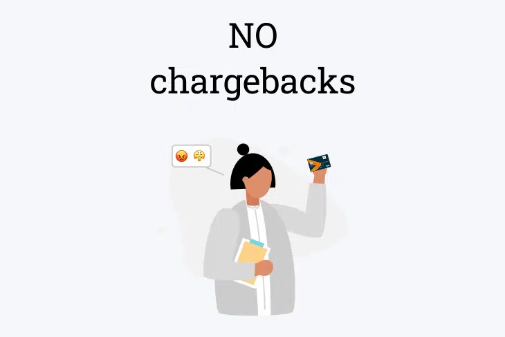 no chargebacks