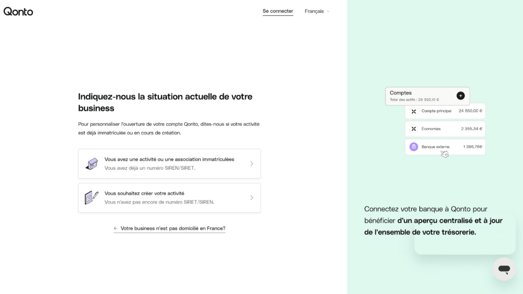 ouverture de compte Qonto