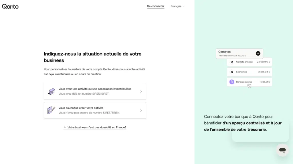 ouverture de compte Qonto